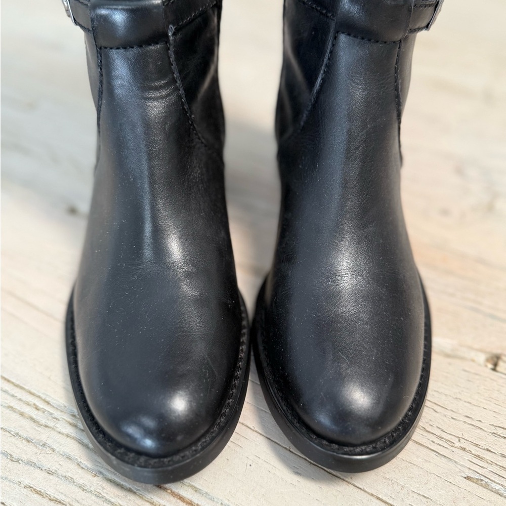 Etienne Aigner Black Leather Knee-High Boots size 6 New - Picture 6 of 9